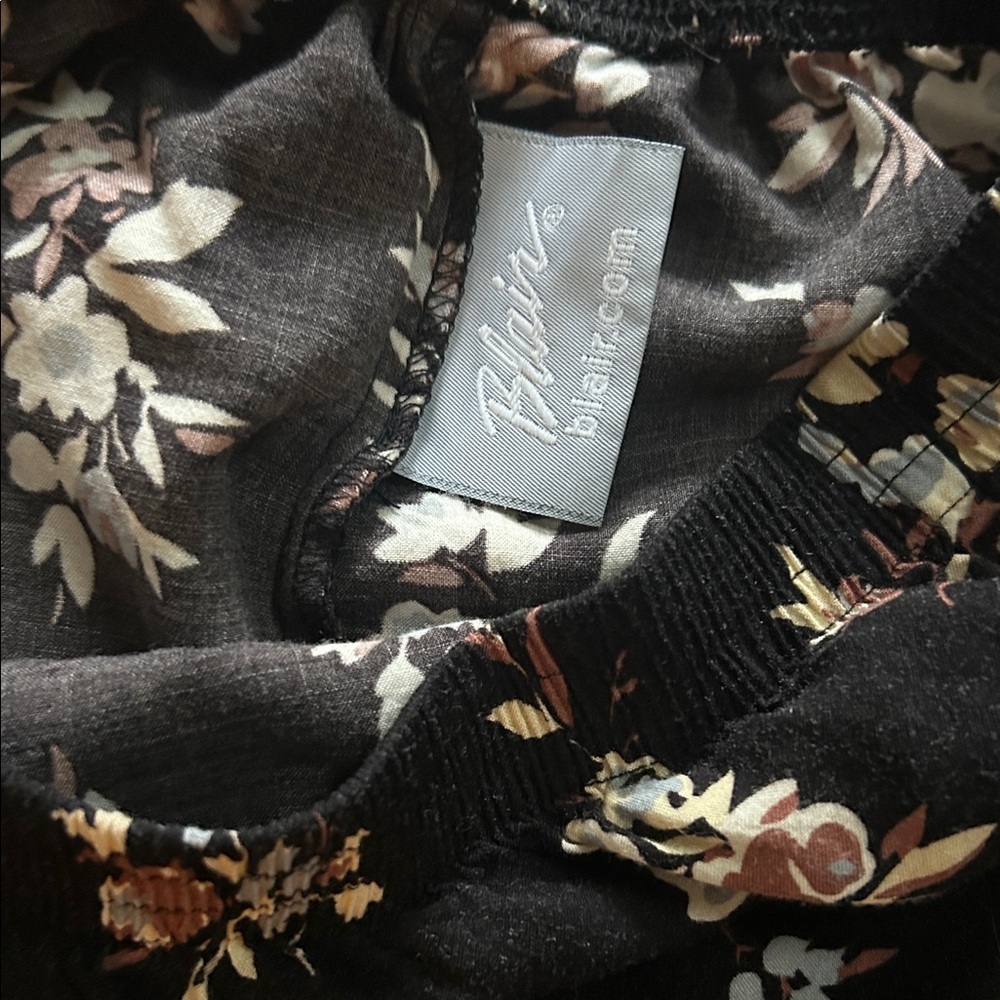 Blair Black Floral A-Line Skirt - Picture 2 of 2